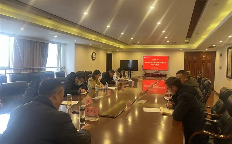 矿勘集团金？？？？？？蟛橹倏2024年度党支部书记抓党建述职评议专题会