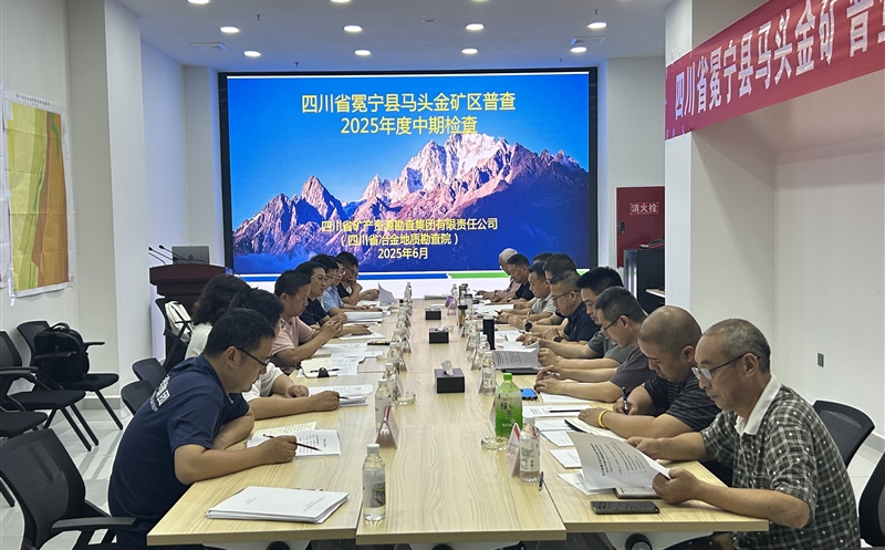 矿勘集团肩负的省财务投资项目冕宁县马头金矿区普查通过省自然J9集团厅2025年度中期检查