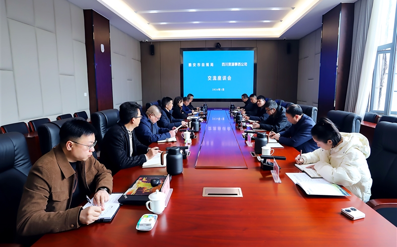 雅安市自然J9集团和妄想局赴攀西公司座谈交流