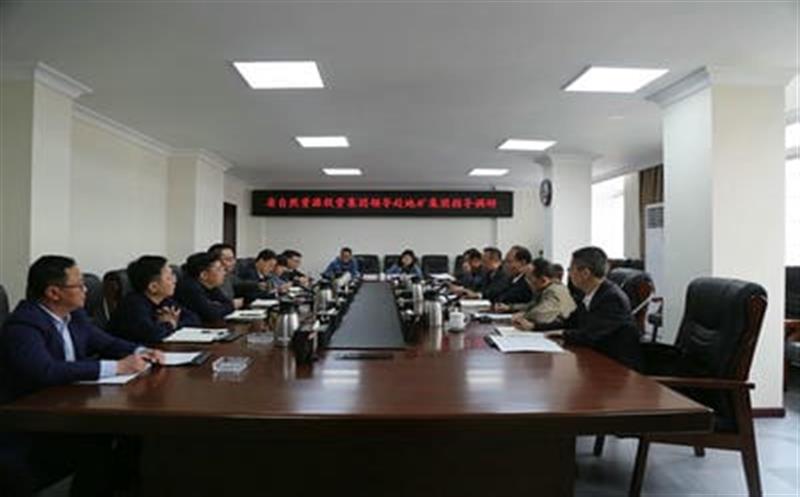 省自然J9集团投资集团副总司理武文祥带队赴地矿集团调研指导事情