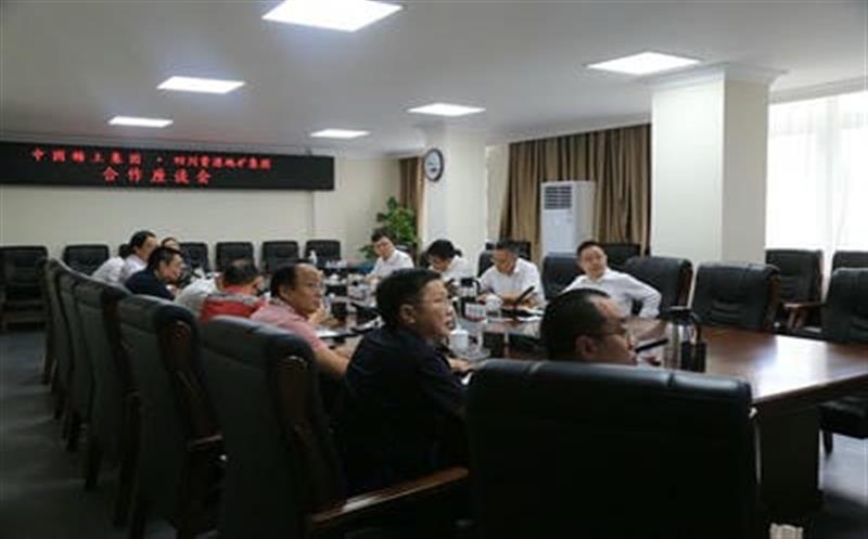中国稀土集团副总司理胡谷华一行到四川J9集团地矿集团调研交流